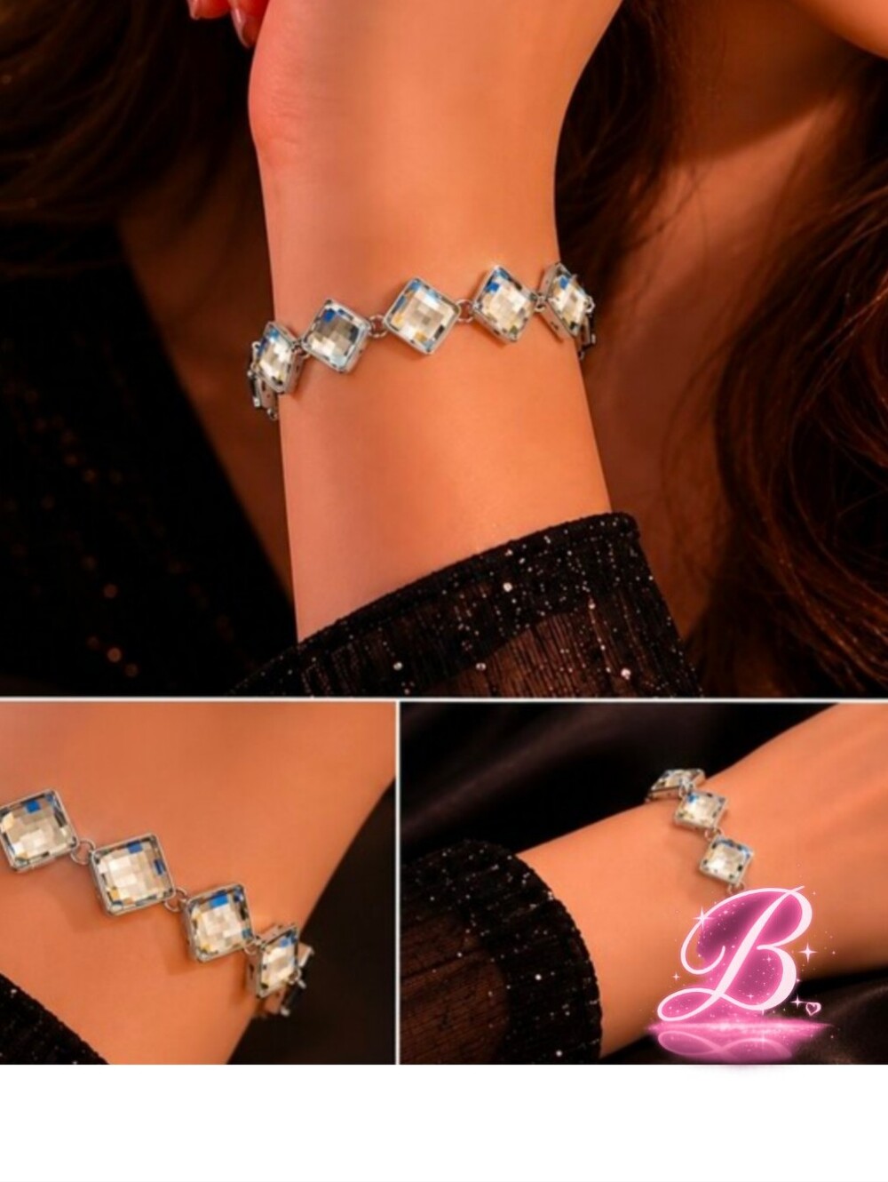 OC Tanner Crystal Bracelet - Silver - NIB